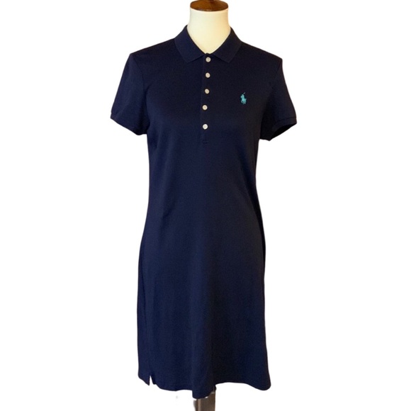 Polo Ralph Lauren Dresses & Skirts - Polo by Ralph Lauren navy blue polo shirt dress Size Large